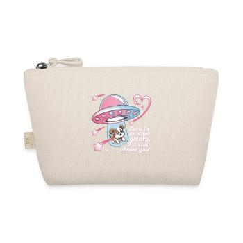 Geschenk Liebe für Hundemeister, Loyalitätstier - Bio-Täschchen - Natur - Vorne