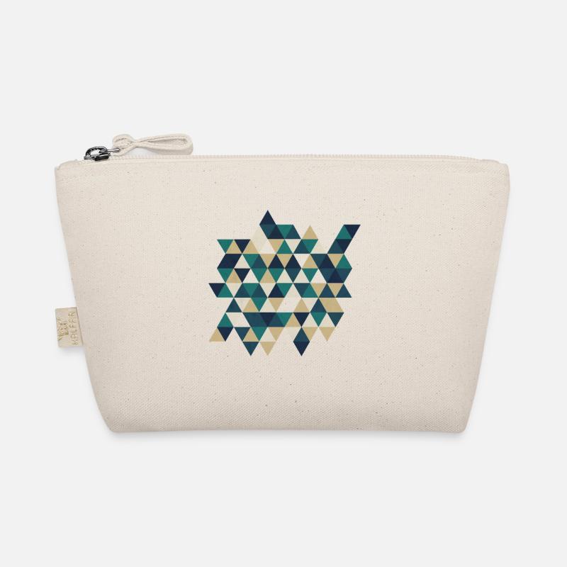 Geometric Triangle Mosaic Organic Pouch