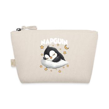 Gift for penguin lovers and sleepyheads - Organic Pouch - nature - Front