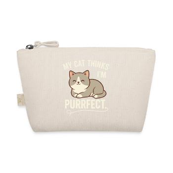 Purrrfect Cat Thinks I'm purrfect - Organic Pouch - nature - Front