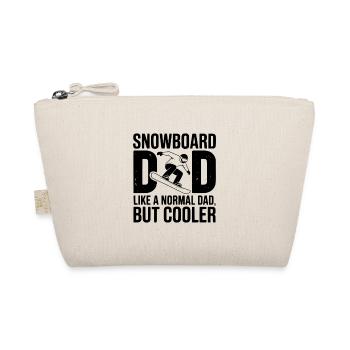 Snowboard Dad Like a Normal Dad but Cooler - Organic Pouch - nature - Front