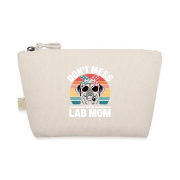 Cool black labrador funny puppy lover - Organic Pouch - nature - Front