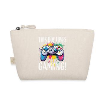 Boy Loves Gaming – Éclaboussures colorées de manette - Trousse biologique - nature - Devant