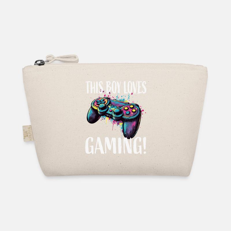 This Boy Loves Gaming Controller Organic Pouch