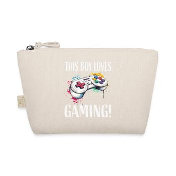 Dieser Junge liebt Gaming Controller - Bio-Täschchen - Natur - Vorne