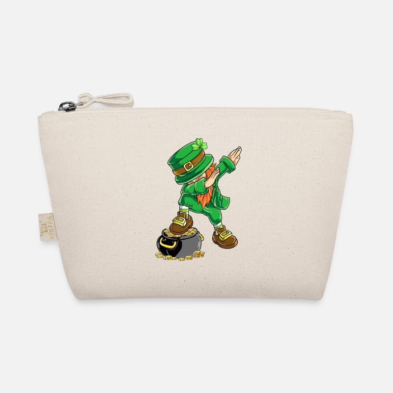 Dabbing Leprechaun St. Patrick's Day Gold Topf-Design Bio-Täschchen