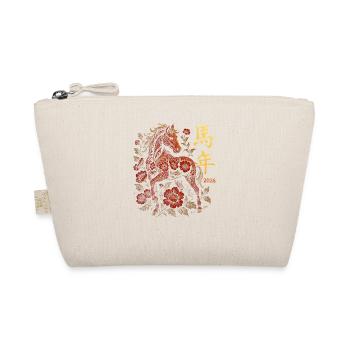 Chinese Women's New Year in the Year of the Horse - Organic Pouch - nature - Front