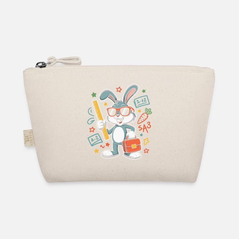 Lernbunny Schulabenteuer mit Brille Bio-Täschchen