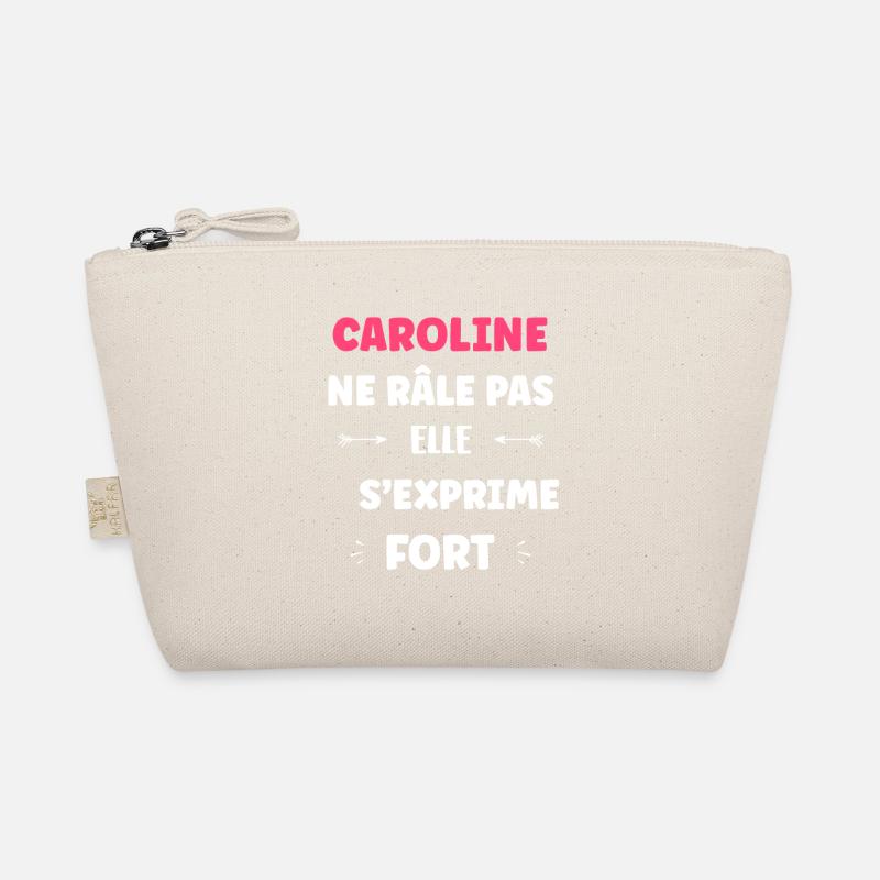 Caroline spricht laut Bio-Täschchen