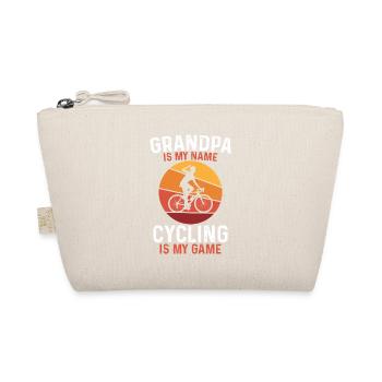 Großvater Radfahren ist mein Spiel - Bio-Täschchen - Natur - Vorne