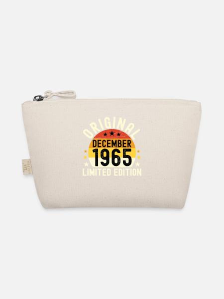 Geburtstag Dezember 1965 Originales Vintage-Geschenk - Bio-Täschchen - Natur