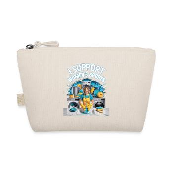 I Support Women's Sports Unwearable Bootleg - Organic Pouch - nature - Front