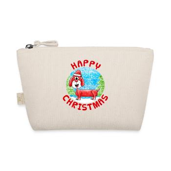 Dachshund Dog Christmas Funny - Organic Pouch - nature - Front
