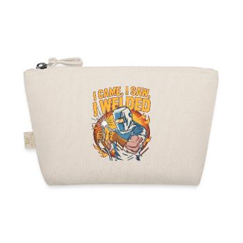 Welder I Came I Saw I Welded Craftsmanship Welding - Organic Pouch - nature - Front