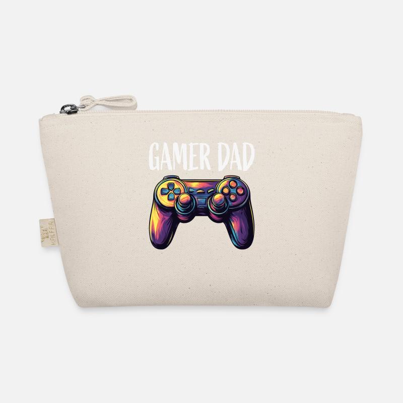 Gamer Dad Controller Neon Organic Pouch
