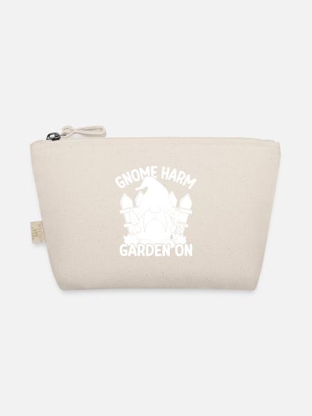 Gnome Costume Men Gnome Harm Garden On Gnome - Organic Pouch - nature - Front