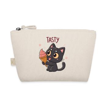 Gourmet-Katze und Eiscreme - Bio-Täschchen - Natur - Vorne