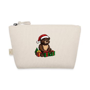 Bear Christmas Gifts - Organic Pouch - nature - Front