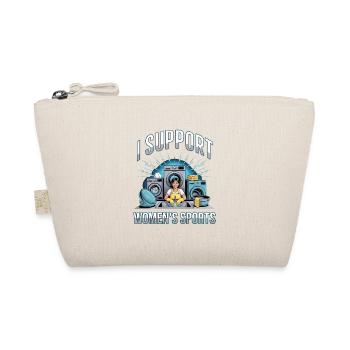 I Support Women's Sports Unwearable Bootleg - Organic Pouch - nature - Front