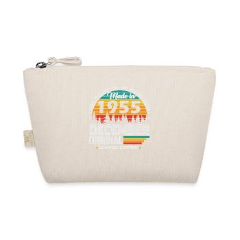 December 1955 Vintage Retro Birthday - Organic Pouch - nature - Front