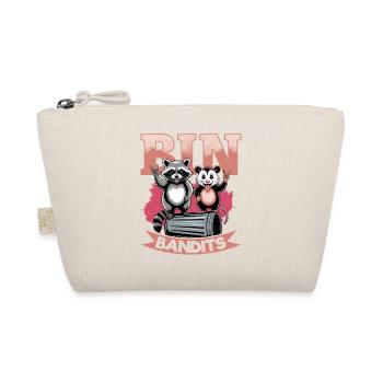 Funny Opossum and Raccoon - Bio-Täschchen - Natur - Vorne
