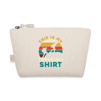 Trekking shirt with sunset silhouettes - Organic Pouch - nature - Front