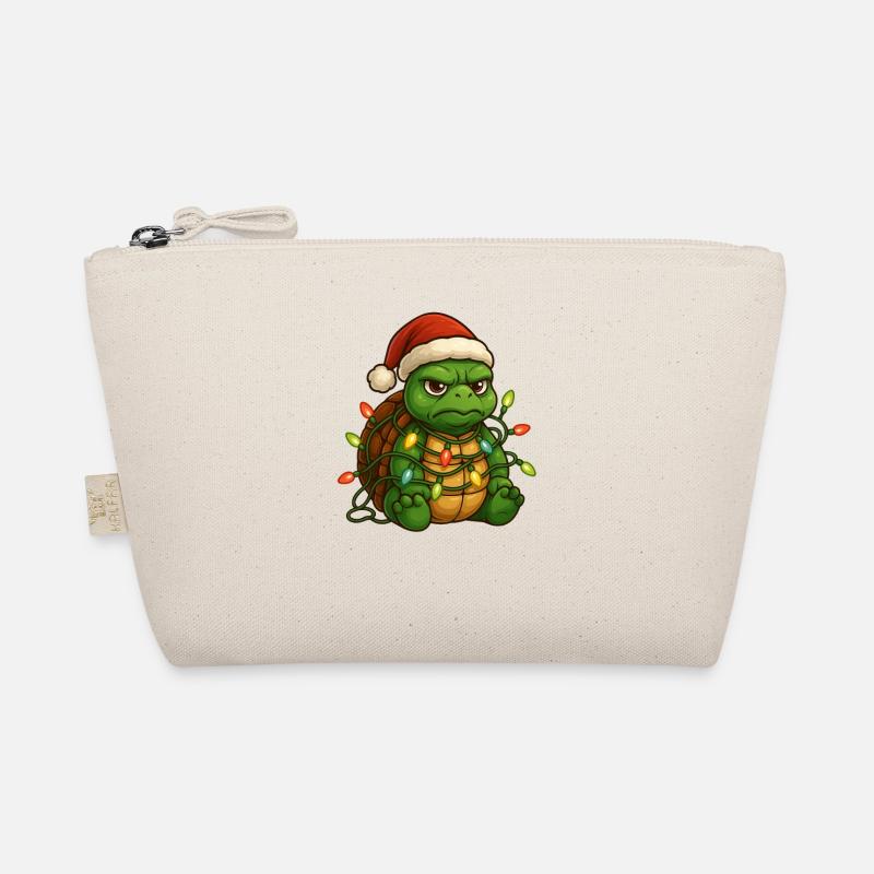 Grumpy Turtle Santa Hat Fairy Lights To Organic Pouch