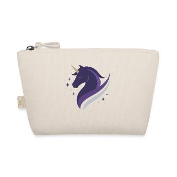 Mystical Purple Unicorn, Night Sky, Magic - Organic Pouch - nature - Front