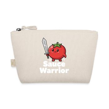 Tomato Warrior with Sword - Organic Pouch - nature - Front