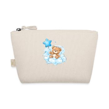 Teddy on Clouds Balloon - Organic Pouch - nature - Front