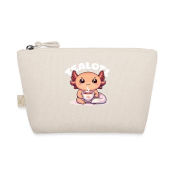 Cute Axolotl Tea Pun Tealotl - Organic Pouch - nature - Front