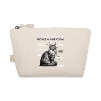Funny Maine Coon T | Cat Lover Outfit - Organic Pouch - nature - Front