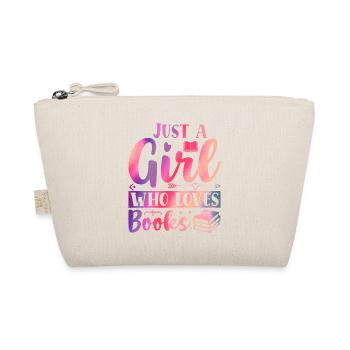 Just a girl who loves books - Organic Pouch - nature - Front