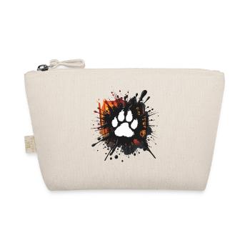 Animal paw print artwork explosion - Organic Pouch - nature - Front