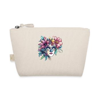 Floral mask in masquerade ball style - Organic Pouch - nature - Front