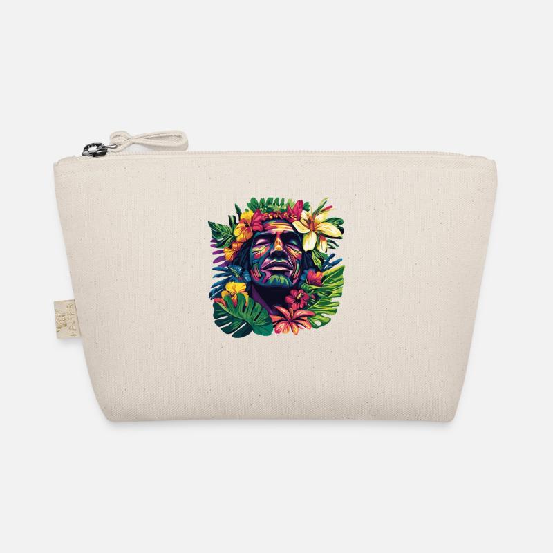 Tête frontale tropicale avec couronne florale Trousse biologique