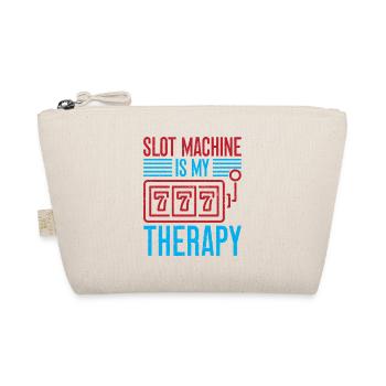 Gambling Fan Slot Machine Is My Therapy Casino - Bio-Täschchen - Natur - Vorne