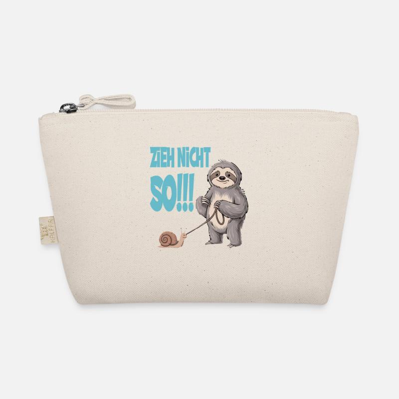 Don't pull so sloth with snail funnier - Organic Pouch - nature