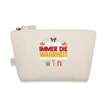 Weihnachtsmann Weihnachtszeit Weihnachts - Bio-Täschchen - Natur - Vorne