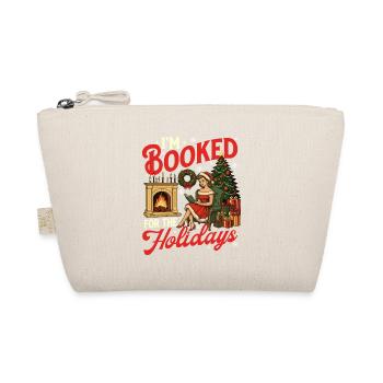 Je suis réservé pour les vacances Lecture Drôle de Noël - Trousse biologique - nature - Devant