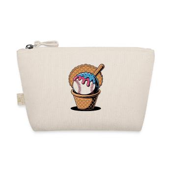 Baseball Eiscreme In Waffel Mit Schläger - Organic Pouch - nature - Front