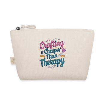 Crafting ist billiger als Therapie - Bio-Täschchen - Natur - Vorne
