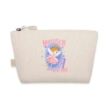 7ème anniversaire fée 7 ans fille anniversaire motif - Trousse biologique - nature - Devant