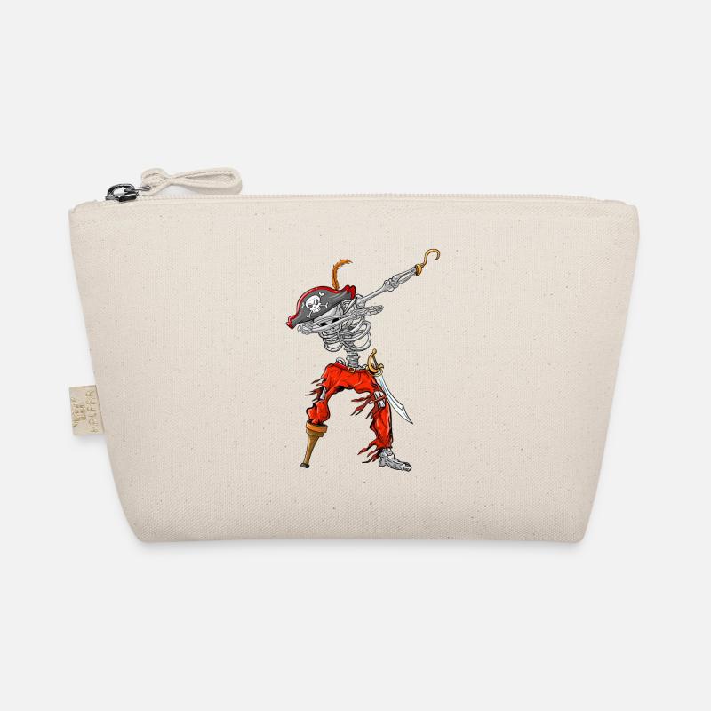 Dabbing Pirate Skeleton Funny Halloween Costume Organic Pouch