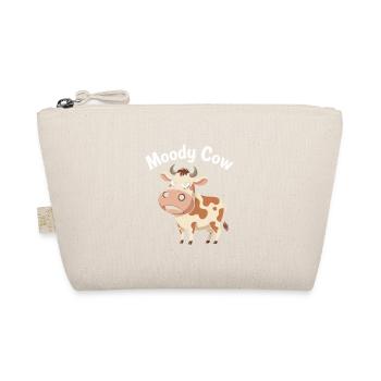 Moody Cow – Genervt, aber süß - Bio-Täschchen - Natur - Vorne