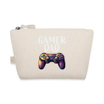 Gamer Dad Controller Motif - Organic Pouch - nature - Front