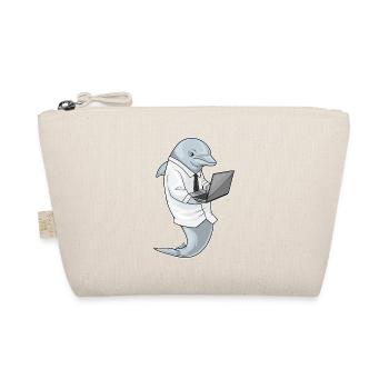 Delfin Laptop - Bio-Täschchen - Natur - Vorne