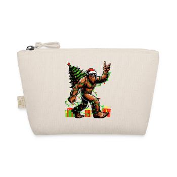 Bigfoot Christmas Light Hero - Organic Pouch - nature - Front