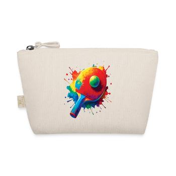 Tennis de Table – Design Sport Ping-Pong Splash - Bio-Täschchen - Natur - Vorne