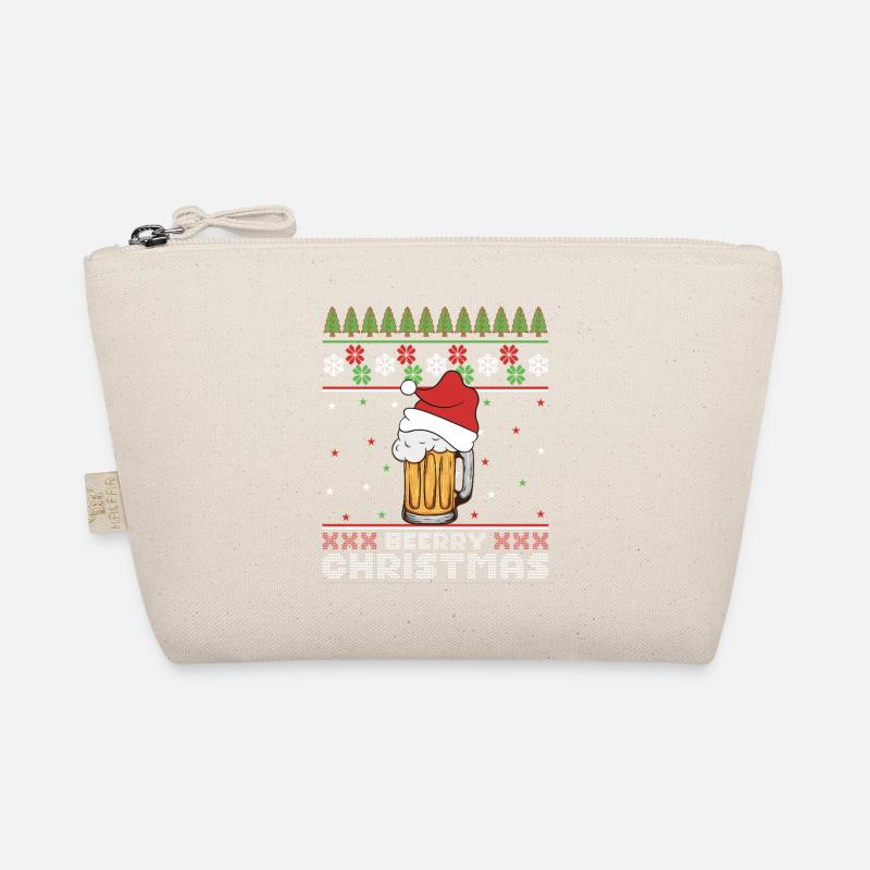 Frohe Weihnachtsbier, hässlicher Pullover – Geschenk Bio-Täschchen
